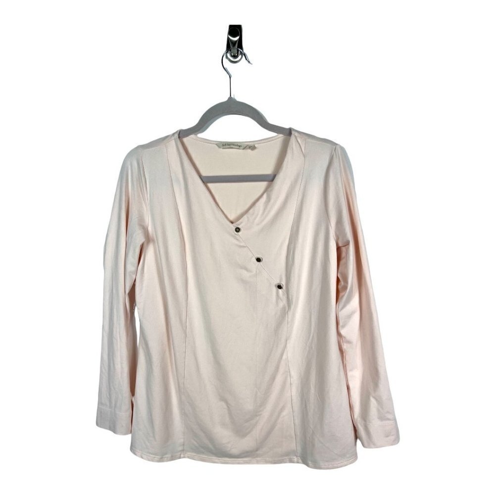 Soft surroundings pink long sleeve top women’s size small